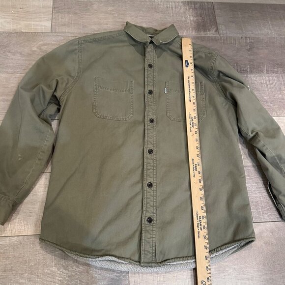 LEVI STRAUSS AND CO MENS MEDIUM HEAVY FLEECE LINED SHIRT MEDIUM - Picture 4 of 8